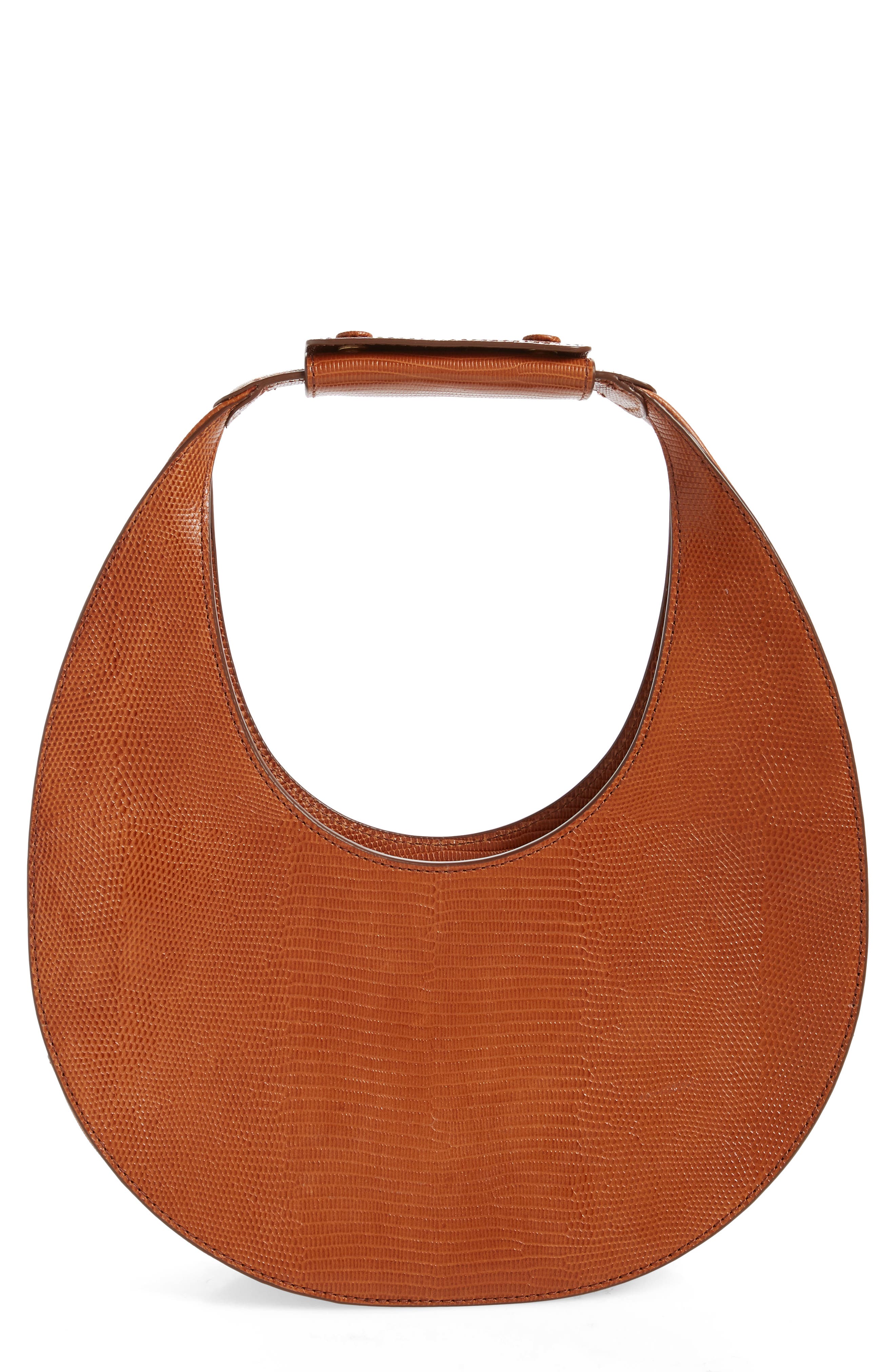STAUD Moon Lizard Embossed Leather Bag Nordstrom