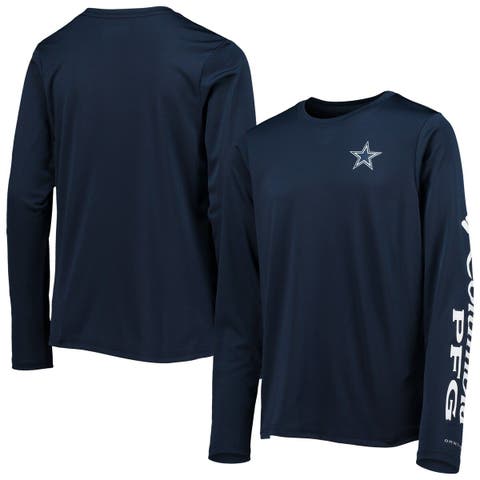 Columbia Women's Dallas Cowboys Tidal PFG Navy Long Sleeve T-Shirt