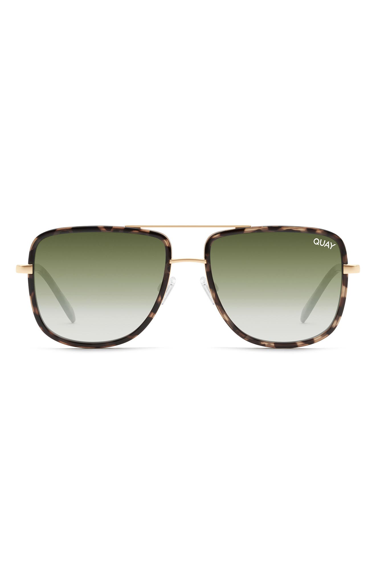 Gazelle Rectangle Aviator Gold Metal Bar Men Women Designer Fashion Sunglasses 