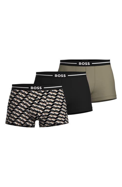 BOSS Assorted 3-Pack Trunks in Black Miscellaneous