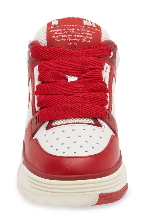 Shop Amiri Ma-1 Platform Sneaker In Alabaster Red