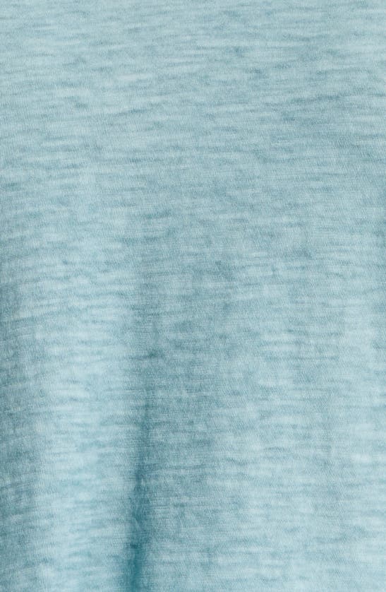 Shop Eileen Fisher Organic Cotton V-neck T-shirt In Seafoam
