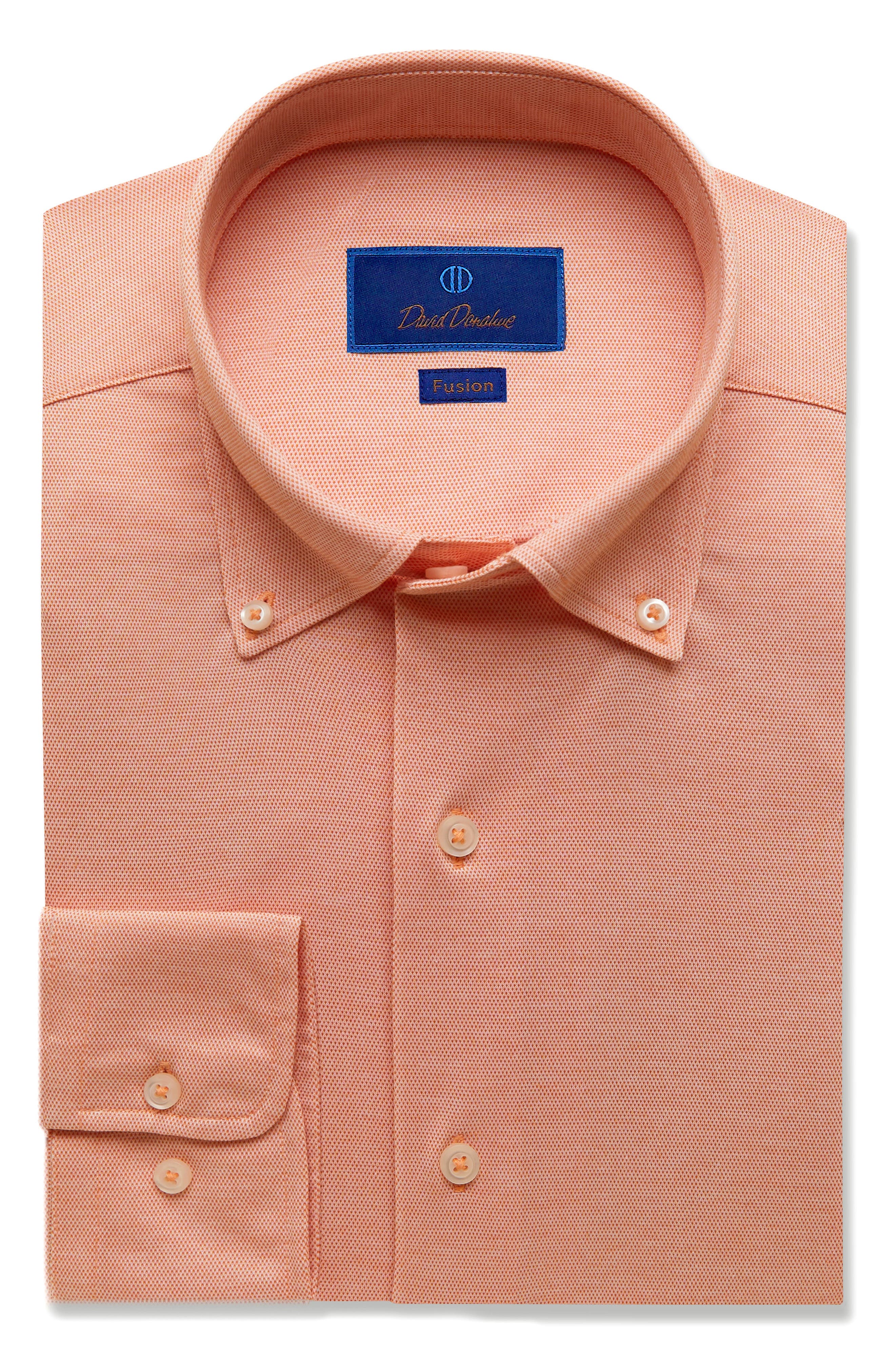 Men's Orange Button Down \u0026 Dress Shirts 