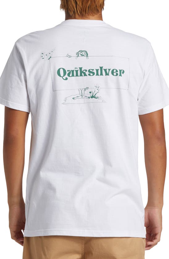 Shop Quiksilver Jungleman Graphic T-shirt In White