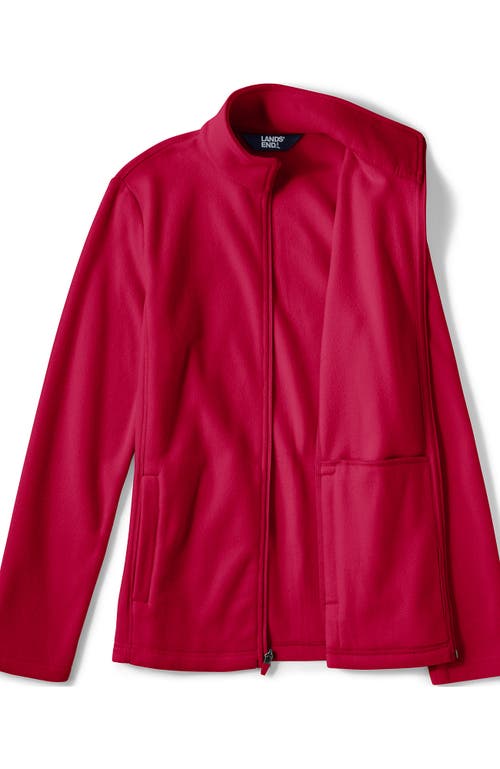 Shop Lands' End Anyweather Fleece Full Zip Jacket In Rich Red