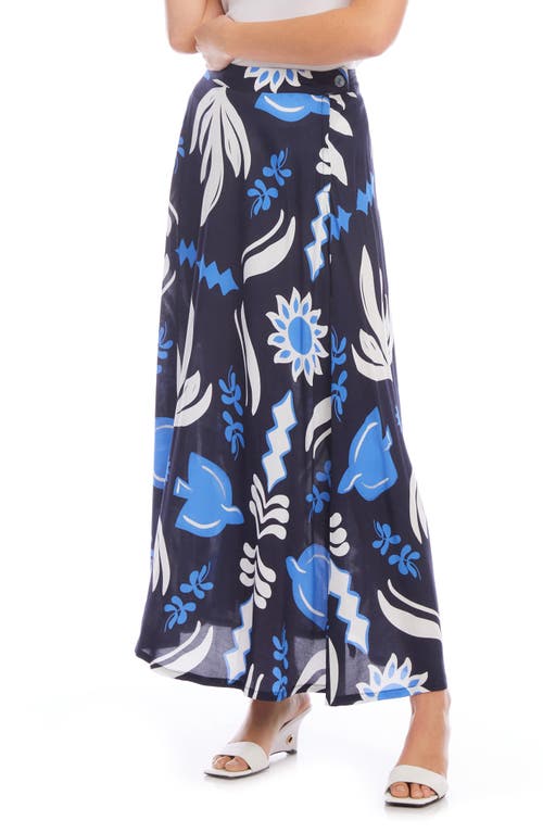 Shop Fifteen Twenty Lexi Palm Print Crepe Maxi Skirt