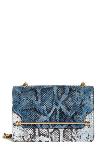 STRATHBERRY EAST/WEST STYLIST SNAKE EMBOSSED GOATSKIN LEATHER SHOULDER BAG,20194-575-201-347-W