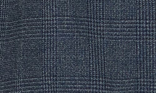 Savile Row Co Plaid Knit Sport Coat In Navy