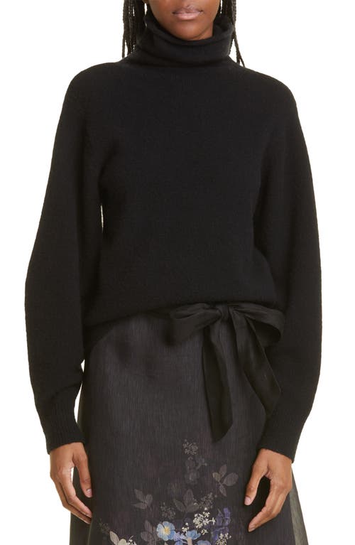 Zimmermann Brushed Merino Wool Turtleneck Sweater Black at Nordstrom,