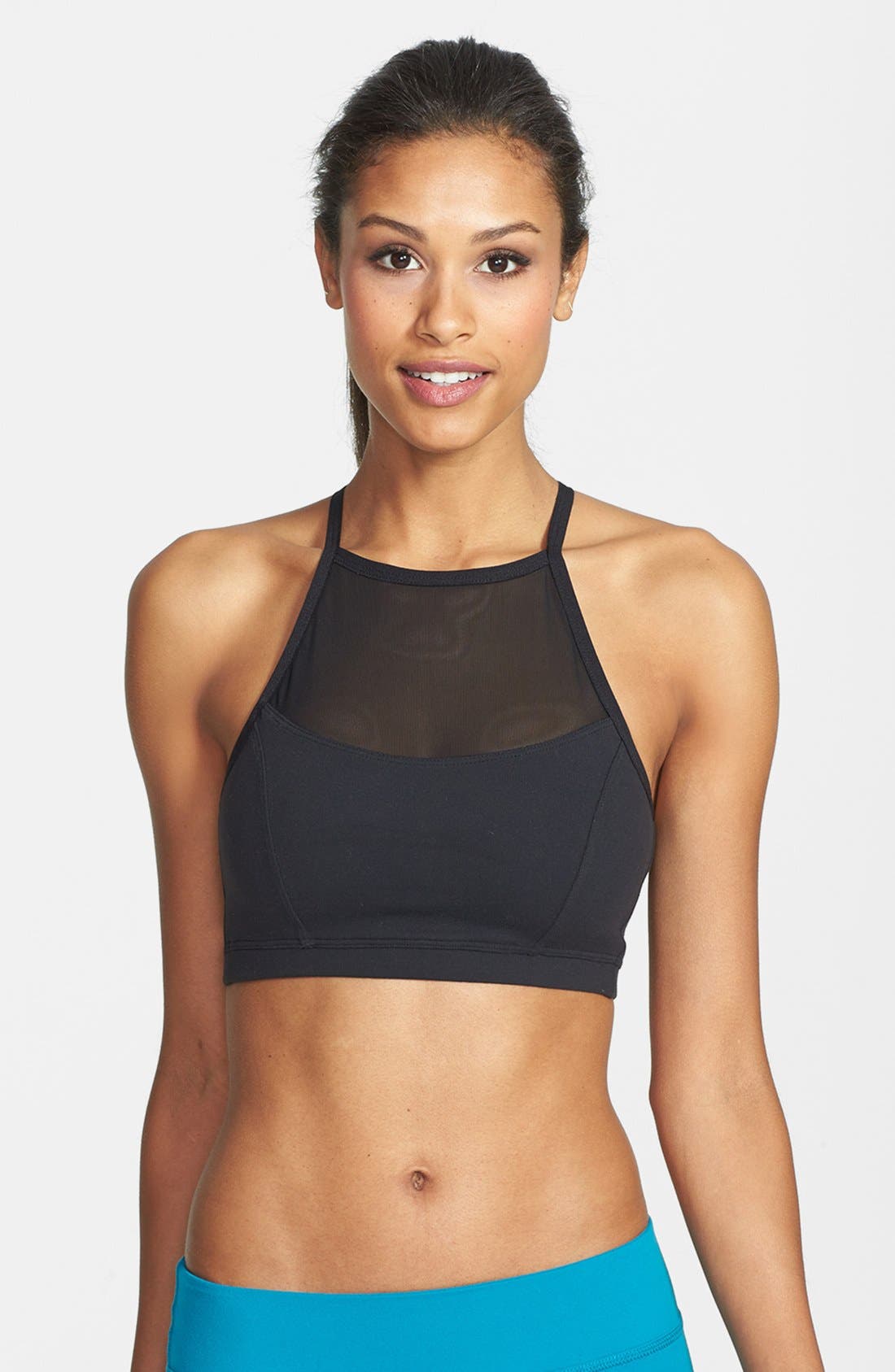 Beyond Yoga High Neck Mesh Bra Nordstrom