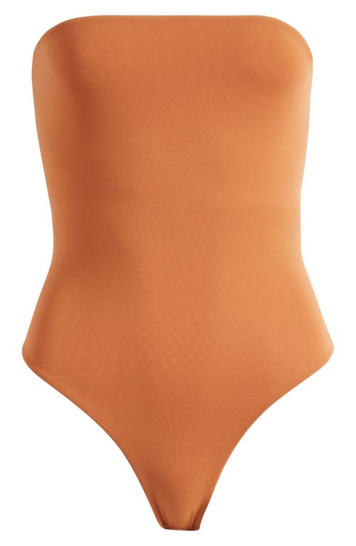 SKIMS Fits Everybody Strapless Bodysuit Bronze at Nordstrom,