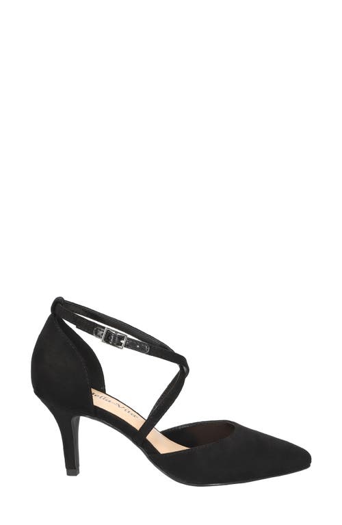 Shop Bella Vita Zabella Pointed Toe Pump In Black Suede