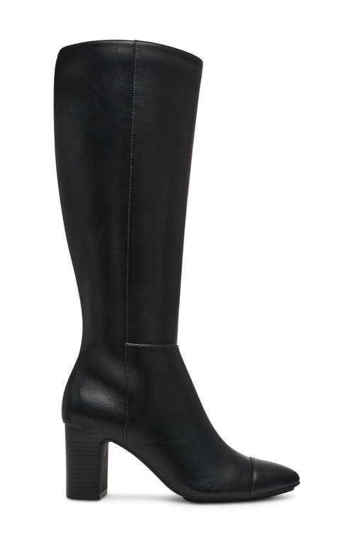 Anne Klein Serafina Cap Toe Tall Boot In Black