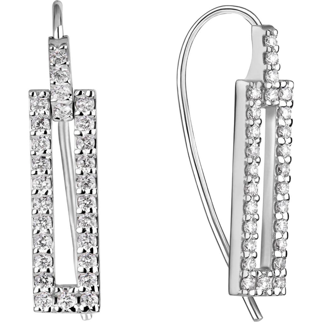 LANA LANA DIAMOND SKINNY TAG DROP EARRINGS