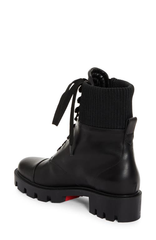 Shop Christian Louboutin En Hiver Lug Sole Bootie In Black