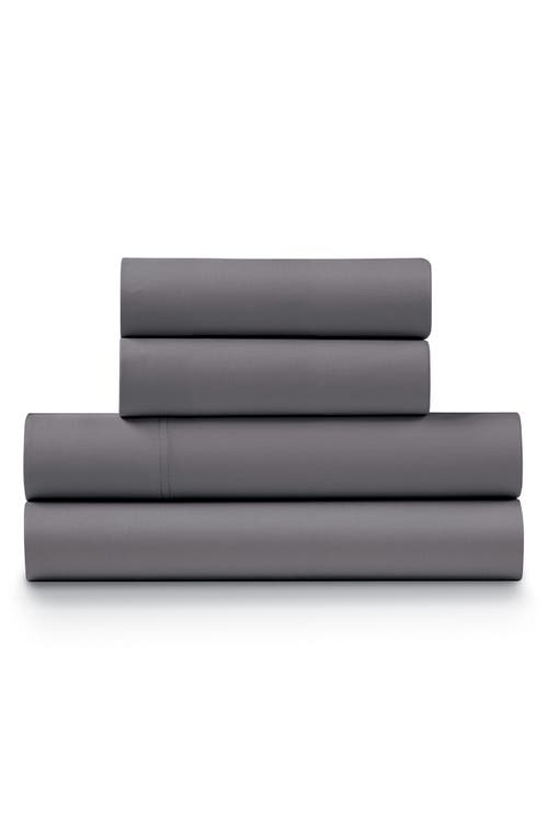 Ella Jayne Home 500 Thread Count Cotton Sateen 4-piece Sheet Set In Charcoal