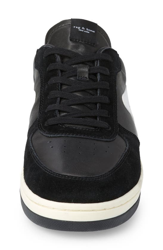 Retro Court Suede-Trimmed Leather Sneakers