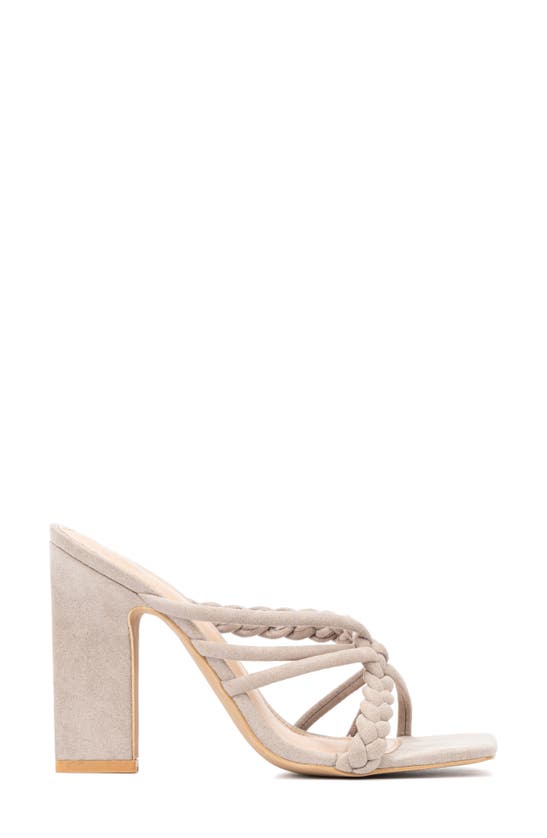 New York And Company Dalia Heeled Sandal In Grey