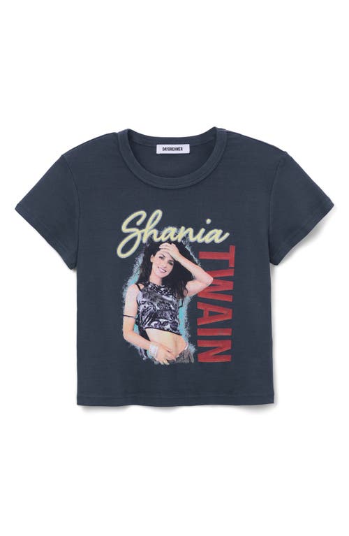 Shania Twain Shrunken Graphic T-Shirt in Vintage Black
