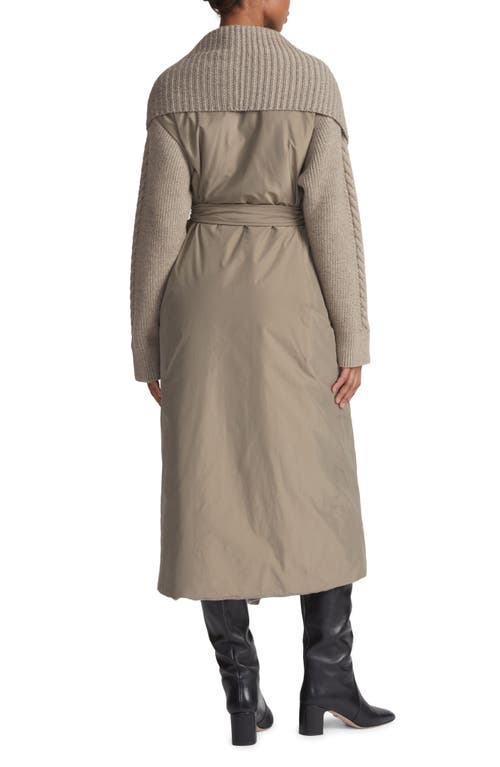 LAFAYETTE 148 LAFAYETTE 148 NEW YORK FLANNEL & KNIT TECHNICAL TWILL REVERSIBLE PUFFER COAT