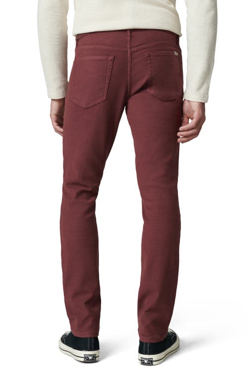 Shop Joe's The Airsoft Asher Slim Fit Terry Jeans In Merlot