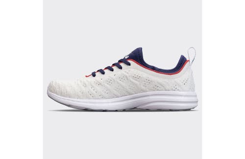 Shop Apl Athletic Propulsion Labs Techloom Phantom Sneakers In White/royal Navy/red