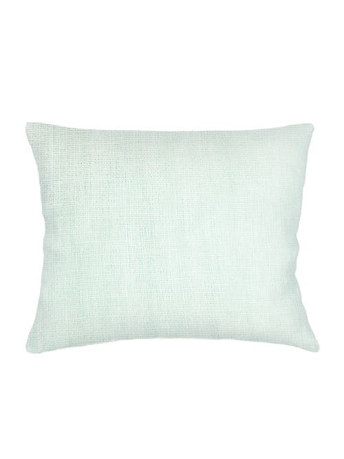 Shop Anaya So Soft Linen Dutch Euro Pillow With Down Alternative Insert In Bright Aqua