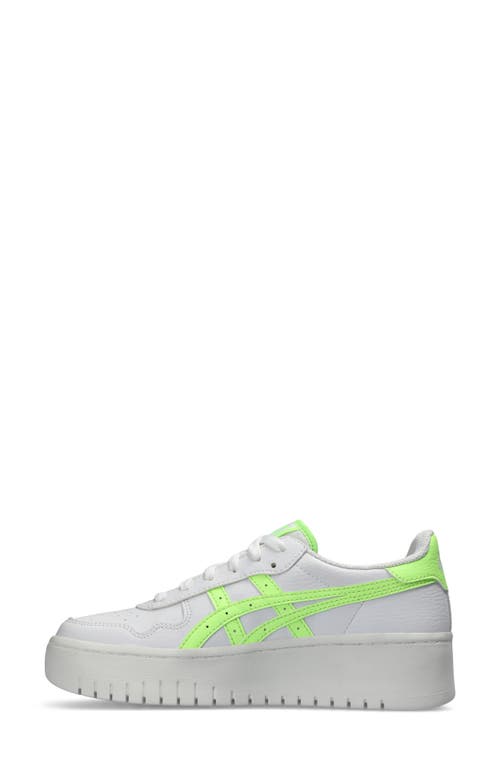 Asics ® Japan S Pf Platform Sneaker In White/illuminate Green