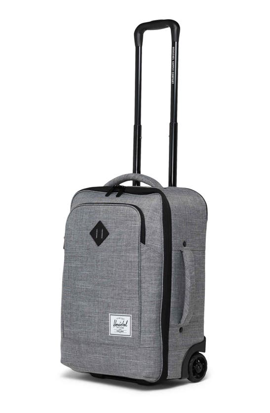 Shop Herschel Supply Co Heritage Softshell Large Carry On Luggage In Raven Crosshatch