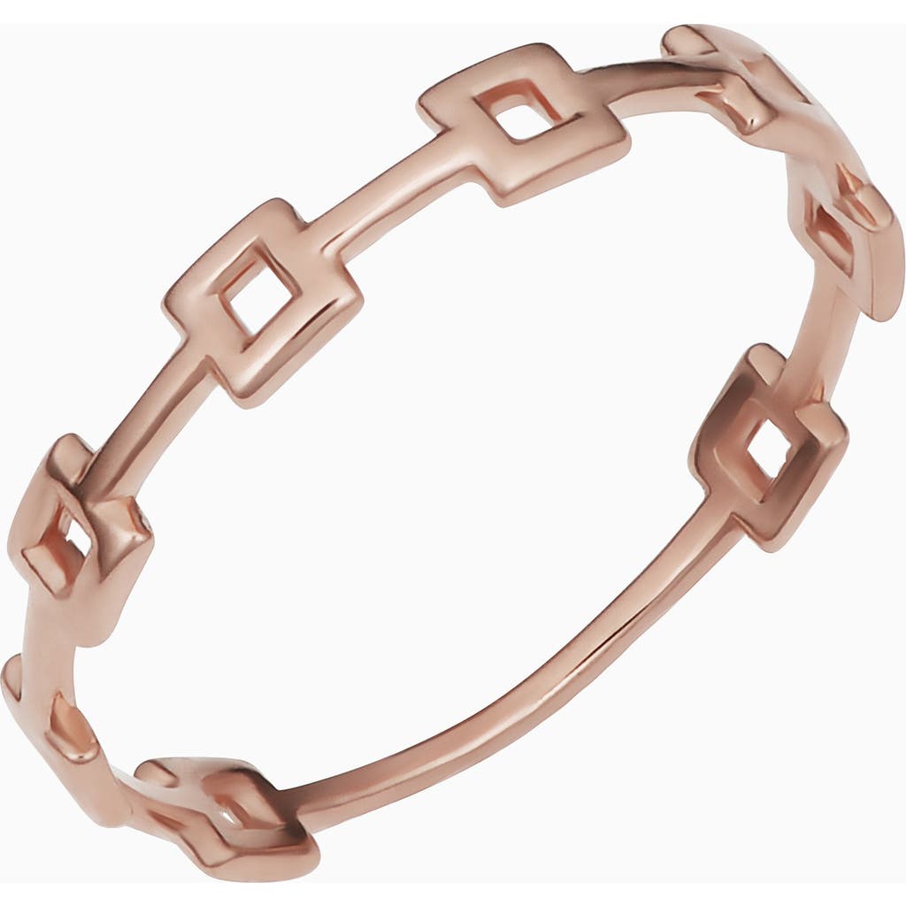 Oradina 14k Rose Gold Buttoned-up Ring In Rose Gold