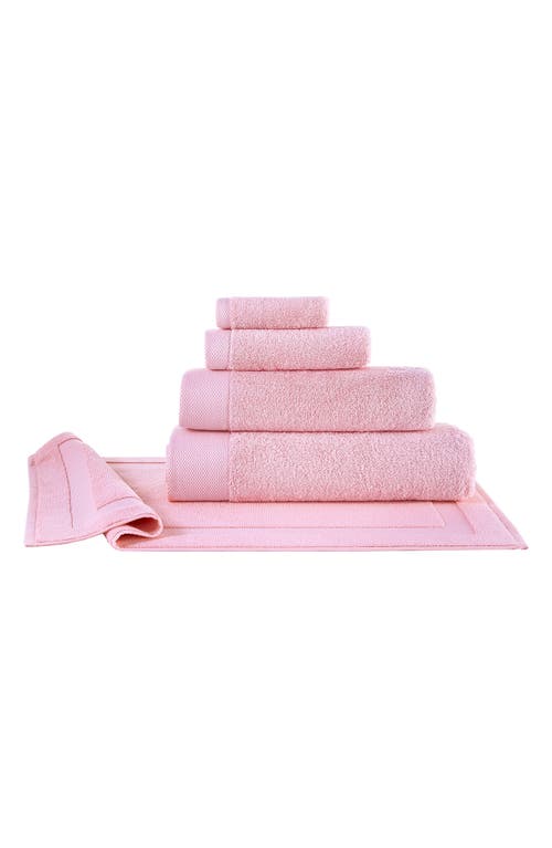 Brooks Brothers 4-piece Solid Signature Cotton Towel Set In Pink