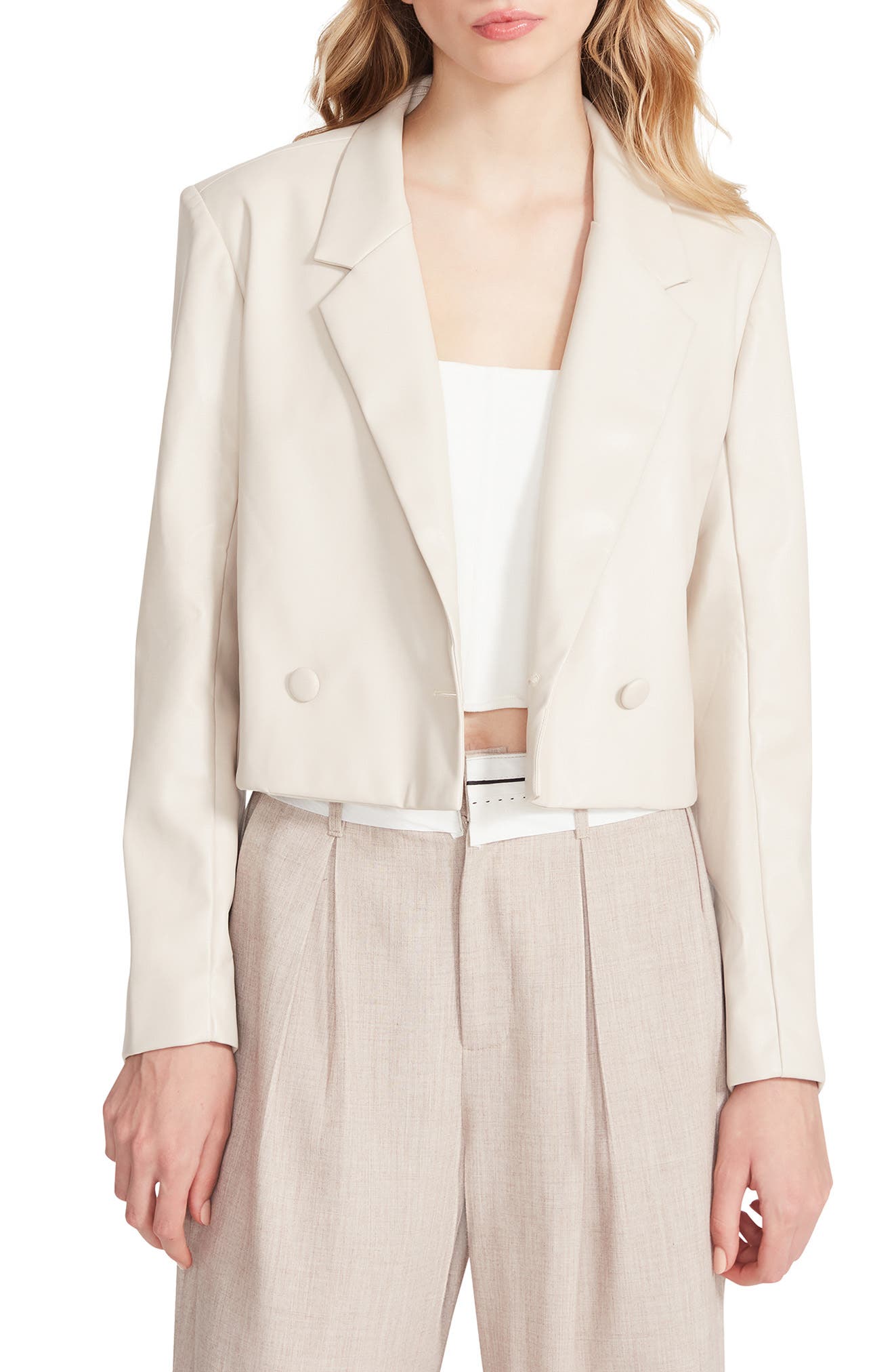 white leather suit womens