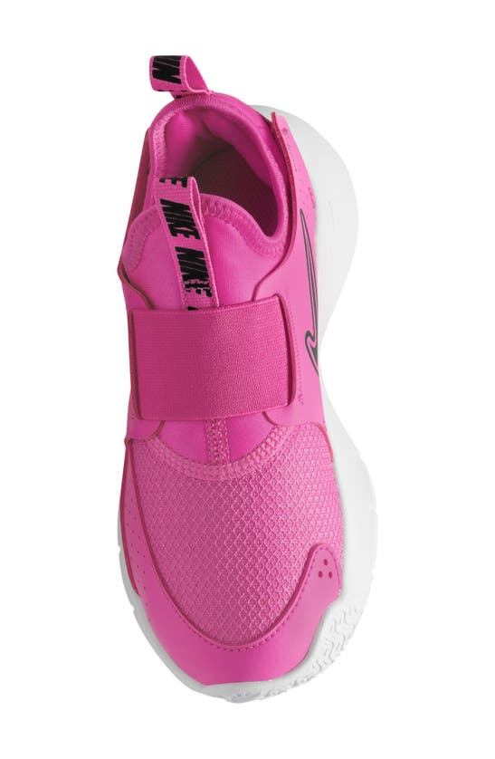 Shop Nike Flex Runner 3 Slip-on Shoe In Laser Fuchsia/ Black