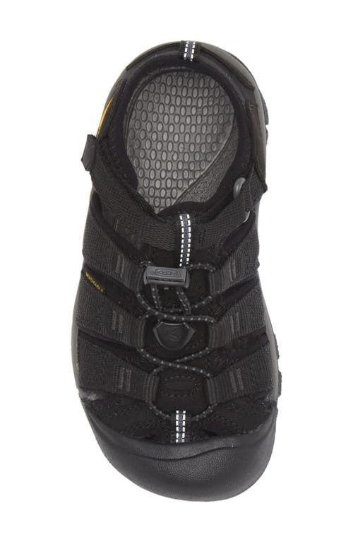 Shop Keen Kids' Newport H2 Water Friendly Sandal In Black/yellow