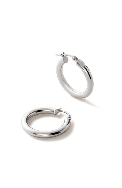 Ana Luisa Chunky Gold Hoop Earrings In White Gold