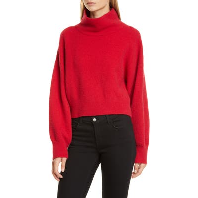 Equipment Aixenne Wool Blend Mock Neck Sweater, Red