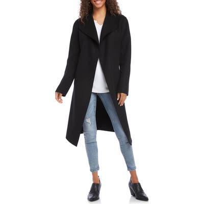 Karen Kane Belted Coat, Black