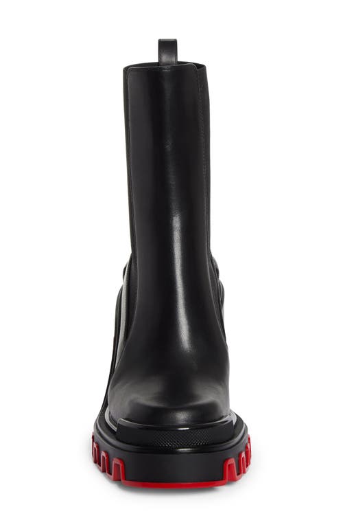 Christian Louboutin Marchacroche Dune Platform Chelsea Boot In Black