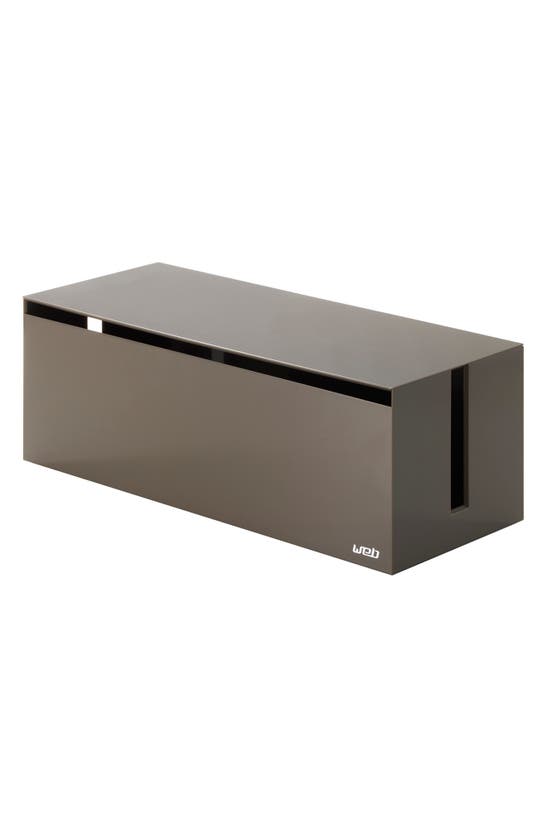 Yamazaki Web Cable Box In Gray