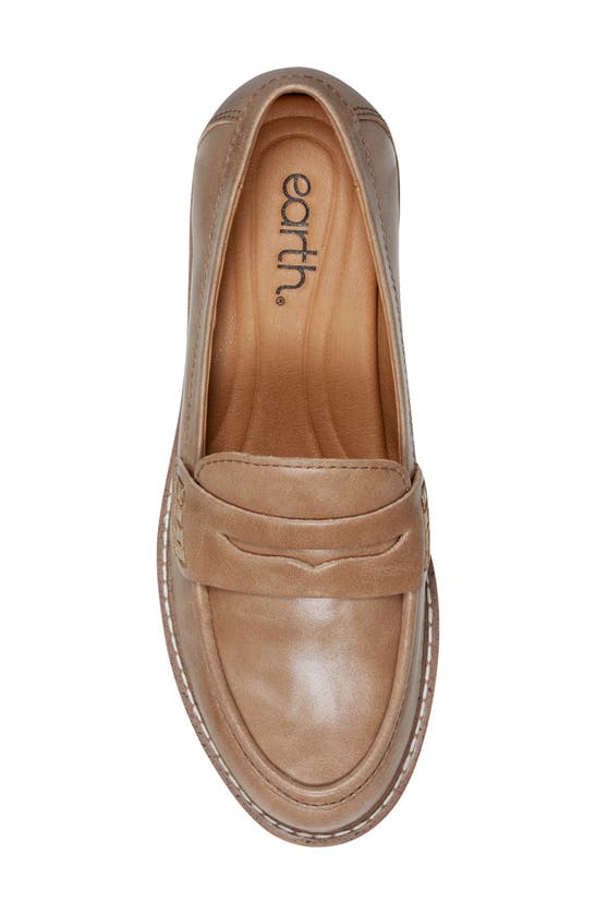 Shop Earth Javas Penny Loafer In Light Brown