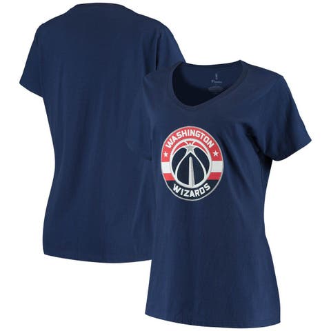Johns Hopkins Blue Jays Women's Logo Comfort Wash V-Neck T-Shirt - White