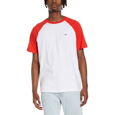 Tommy Jeans Tjm Colorblock Raglan T-Shirt, White