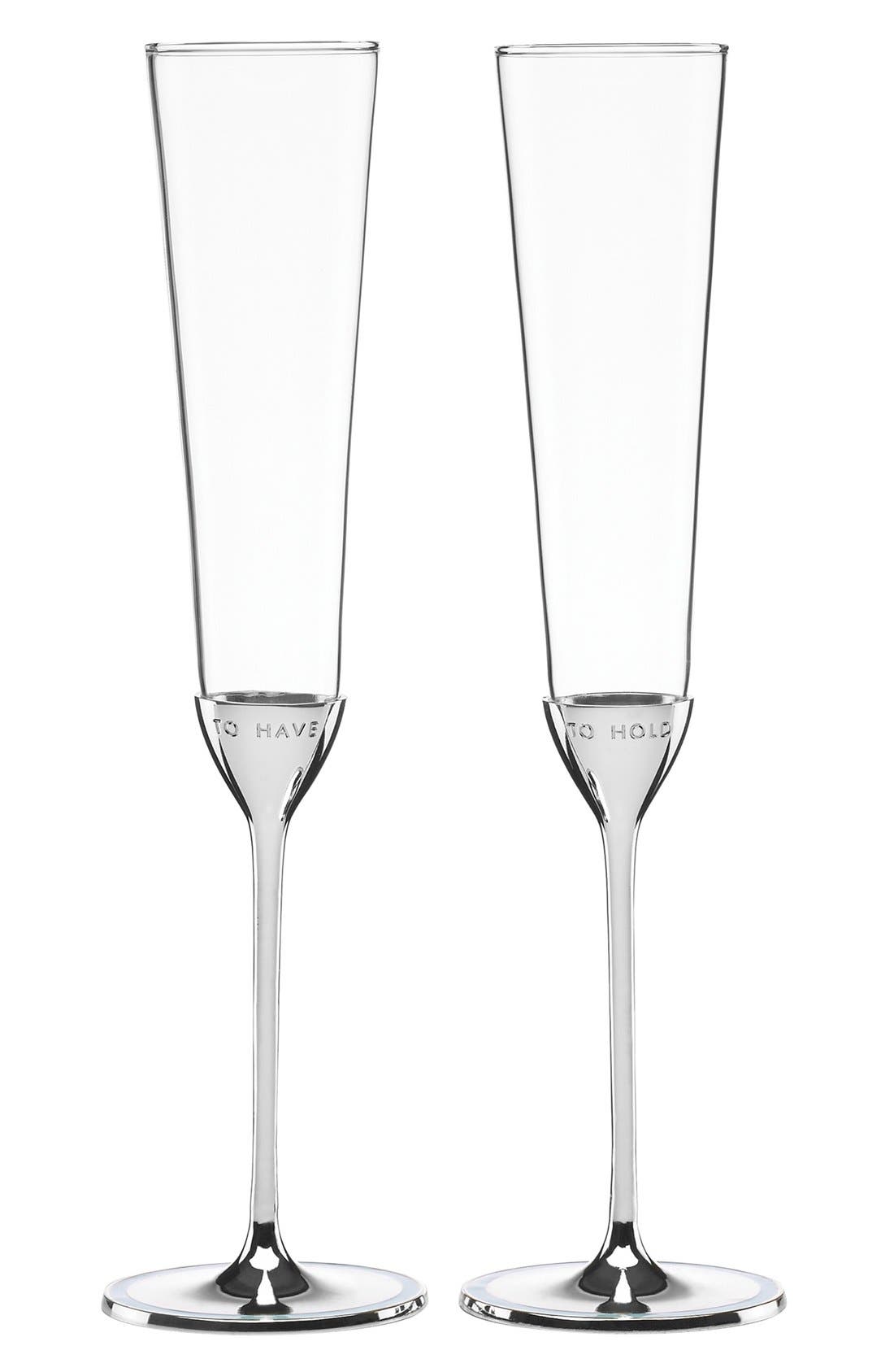 kate spade new york 'take the cake' champagne flutes (Set of 2) Nordstrom