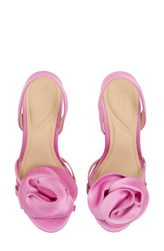 Shop Ted Baker Aria Rose Slingback Sandal In Fuchsia