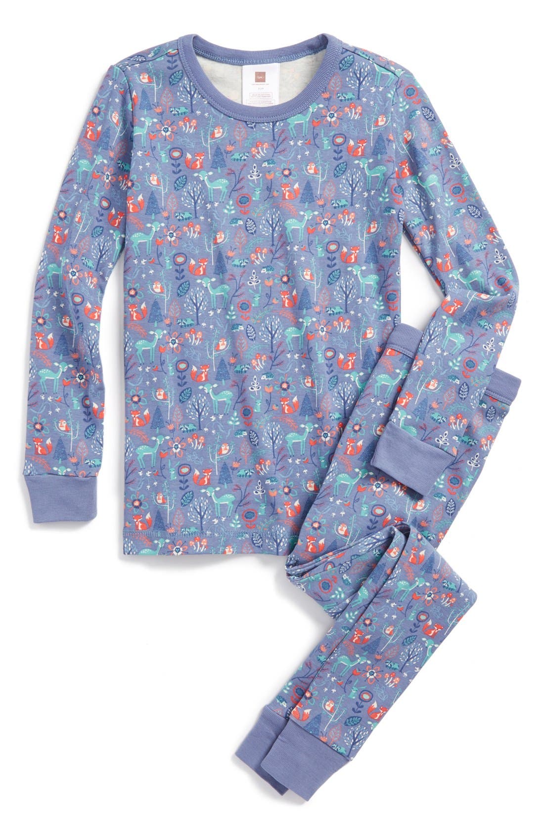 Tea Collection 'Winterwald' TwoPiece Fitted Pajamas (Toddler Girls