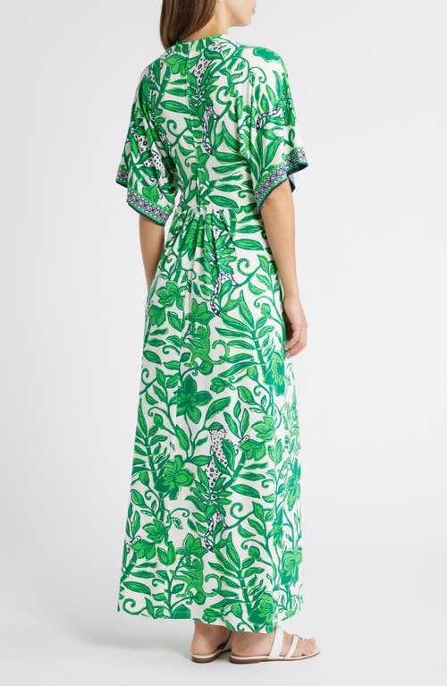 Shop Lilly Pulitzer ® Wisteria Tie Front Maxi Dress In Fiddle Leaf Green