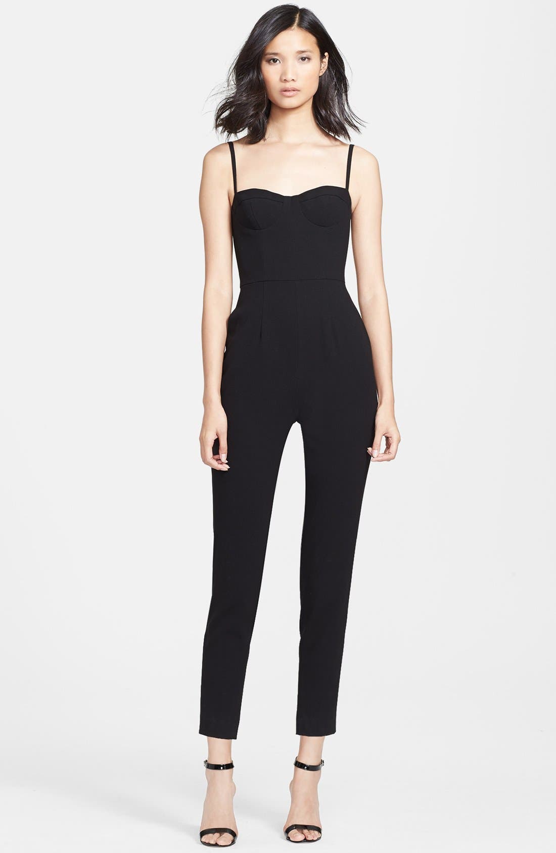 Haute Hippie Stretch Crepe Bustier Jumpsuit Nordstrom
