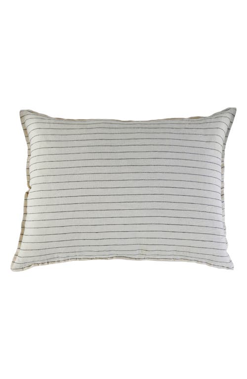 Shop Pom Pom At Home Blake Linen Sham In Cream/grey