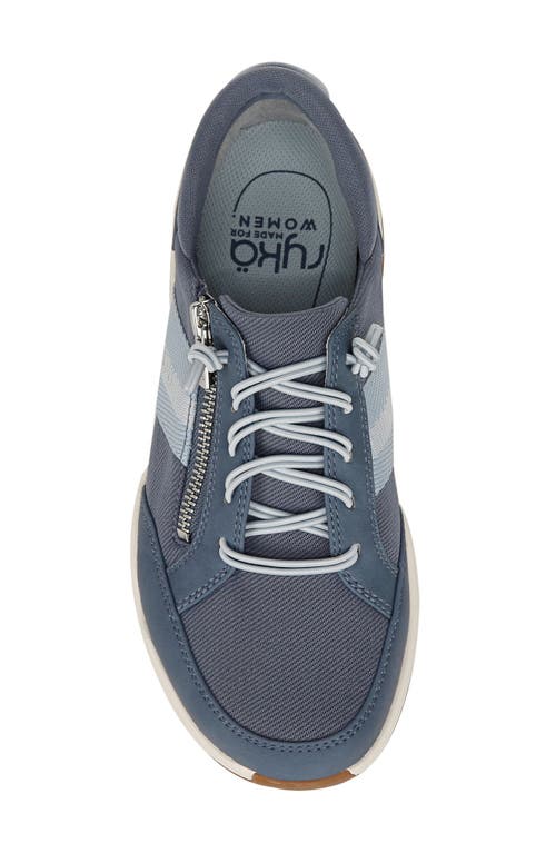 Shop Ryka Rykä Carefree Zip Walking Sneaker In Stone Blue