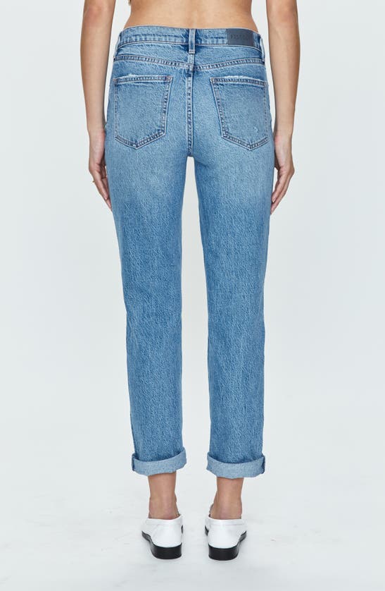 Shop Pistola Riley Cuffed Ankle Straight Leg Jeans In Hilltop Vintage